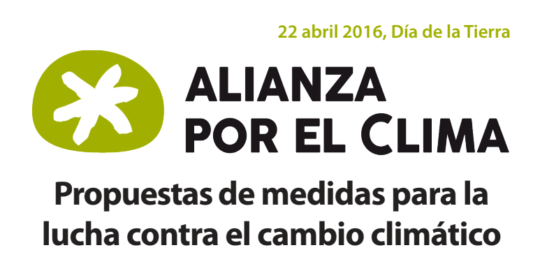Propuestas de medidas para la lucha contra el cambio&nbsp;climático